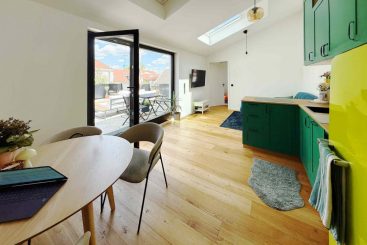 Ökologisch und modern! 2-Zimmer-Wohnung mit Dachterrasse am Marktplatz von Grafing